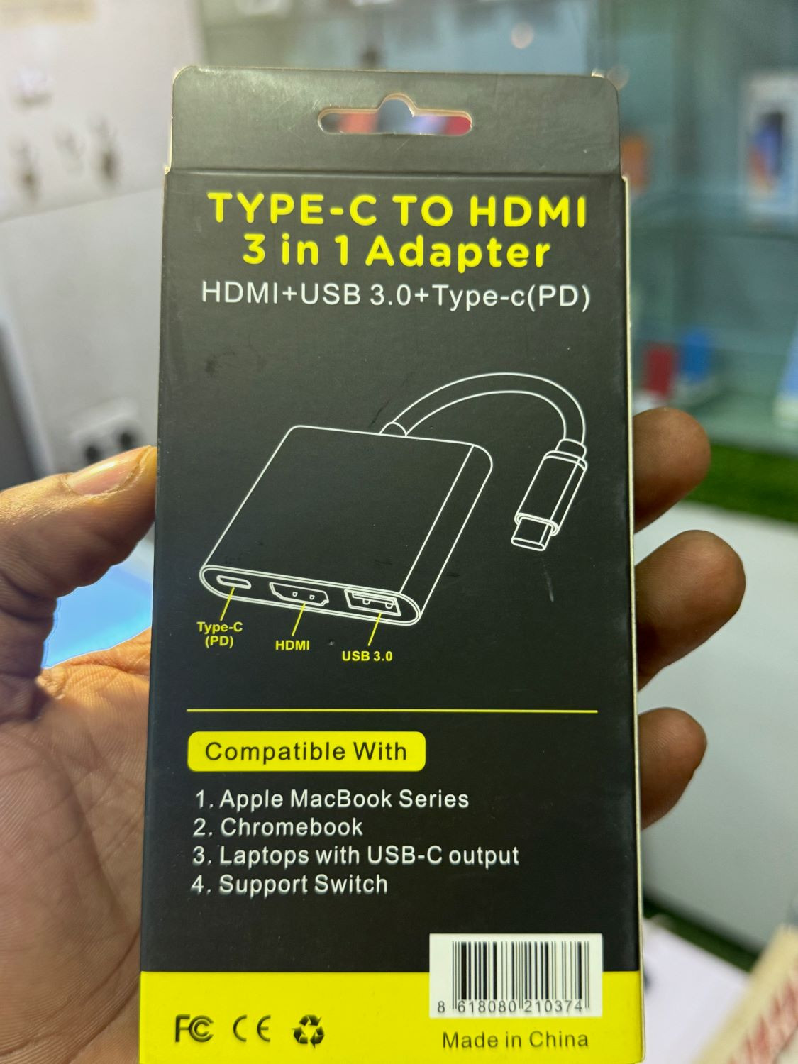 Type-C to HDMI | 3 in 1 Adapter